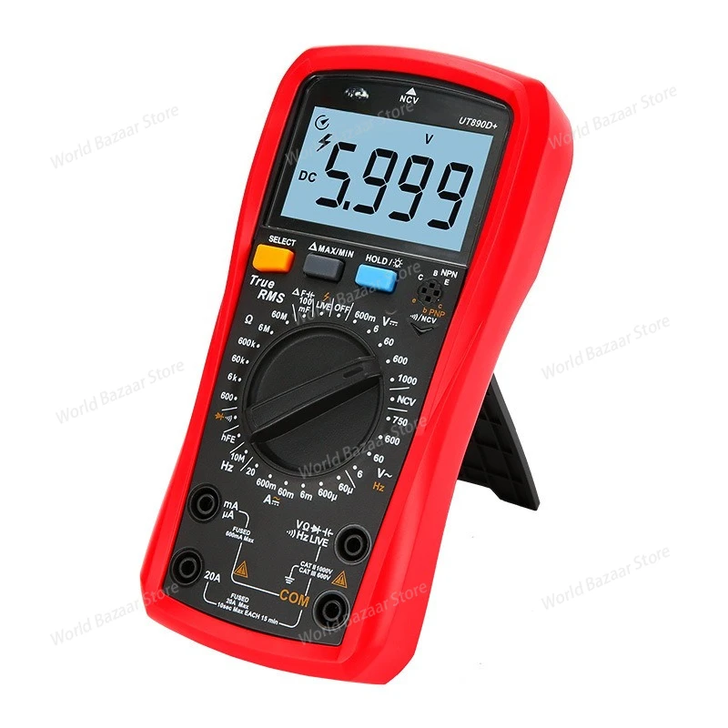 

UT890D+ Digital Multimeter, UT890C Multifunctional Meter for Measuring Voltage, Current, and Capacitance (Universal Meter)