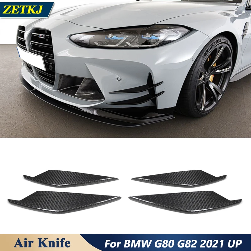 ZETKJ  High Quality Carbon Fiber Dry Carbon Durable Stylish Body Kit AC Style Air Knife For BMW G80 G82 2021 UP