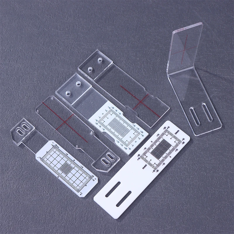 투명 아크릴 균열 게이지 모니터 정확한 균열 모니터링 기록 도구 벽 균열 모니터링을위한 균열 측정기