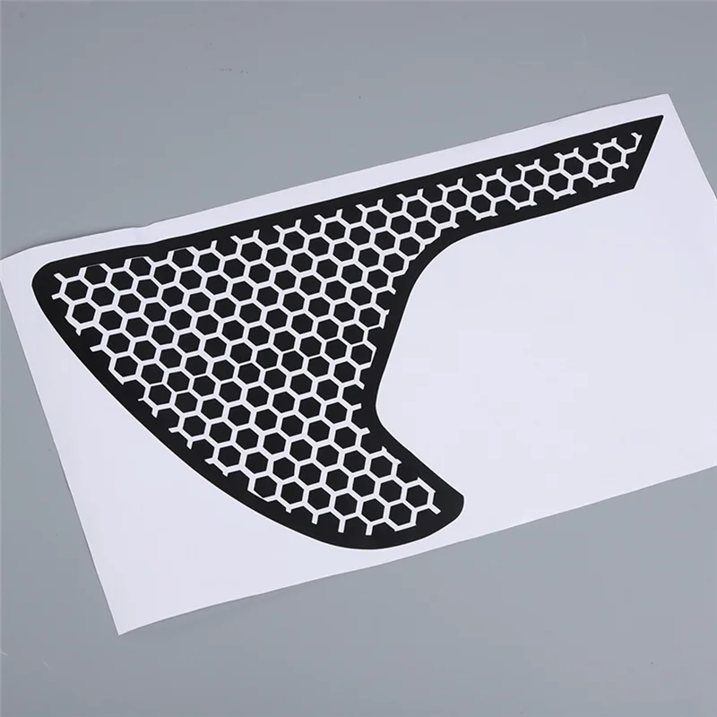Reliable-Side Fender Vent Honeycomb Decals, Precut Black PVC Sticker For Jeep Wrangler JL / Gladiator JT 2018-2024 Accessories