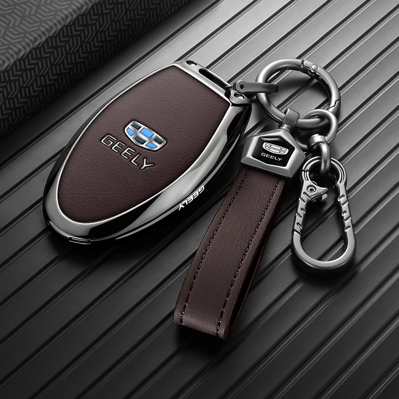 Zinc Alloy Key Shell for 5th Gen Geely Emgrand, Shockproof Key Fob Cover, Practical Auto Interior Accessories