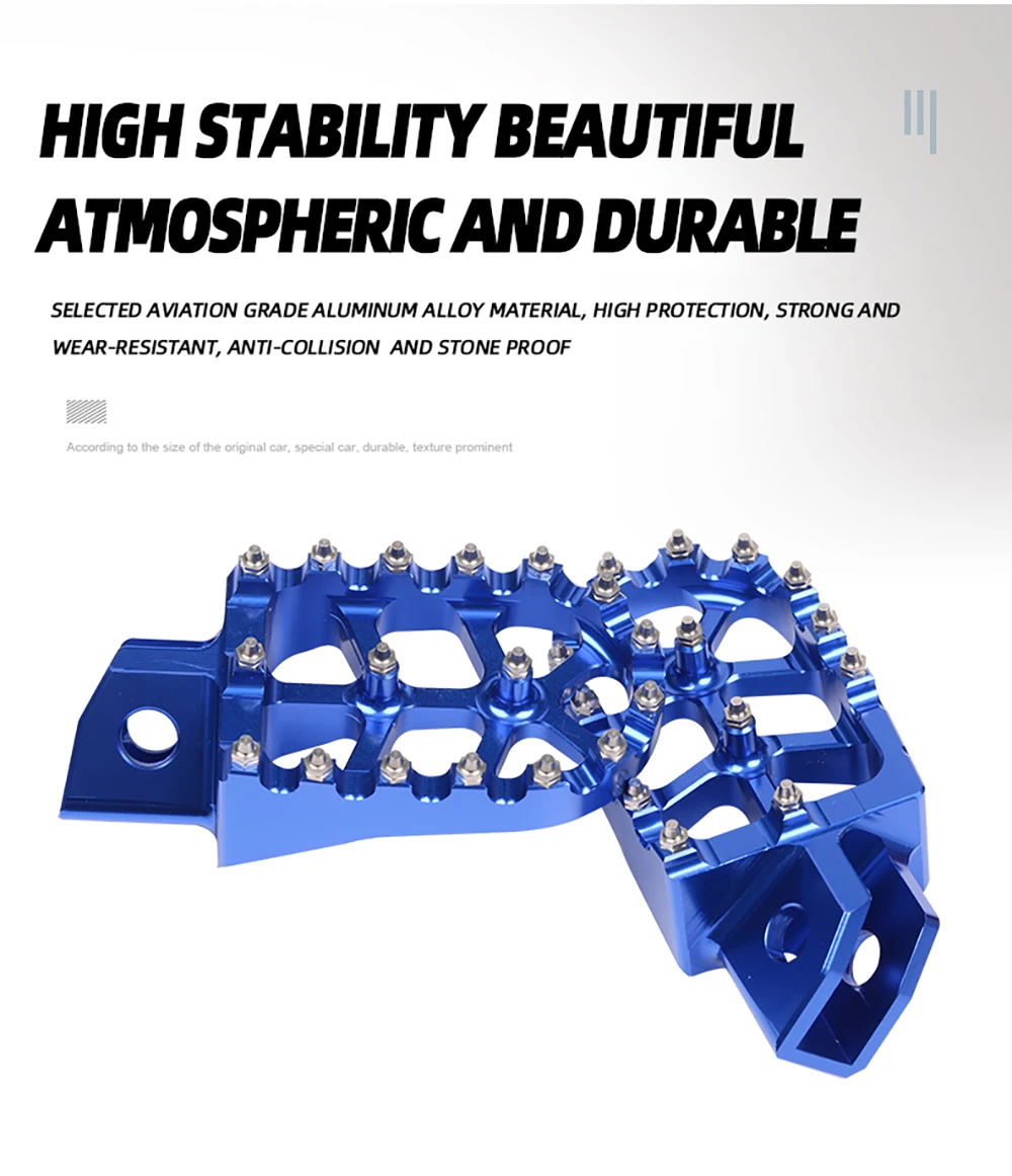 Dirt Bike Motorrad Fußrasten Fußstützen Pedale für Yamaha TTR90 TTR110 TTR125 TTR250 TTR 90 110 125 250 Zubehör – Detail 12