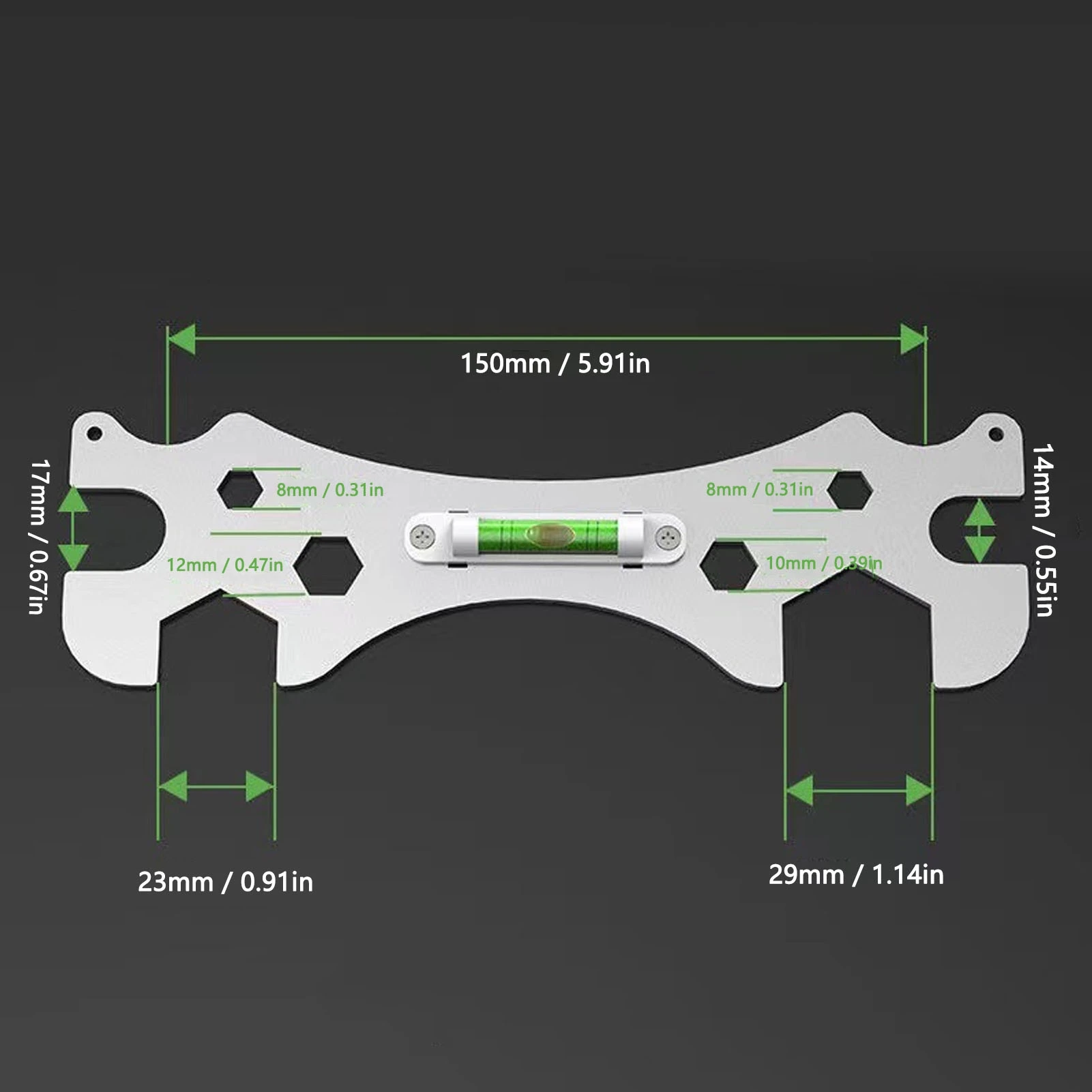 2PCS Shower Key Tool Multifunctional Portable High Accuracy Bathroom Repair Wrench for Home