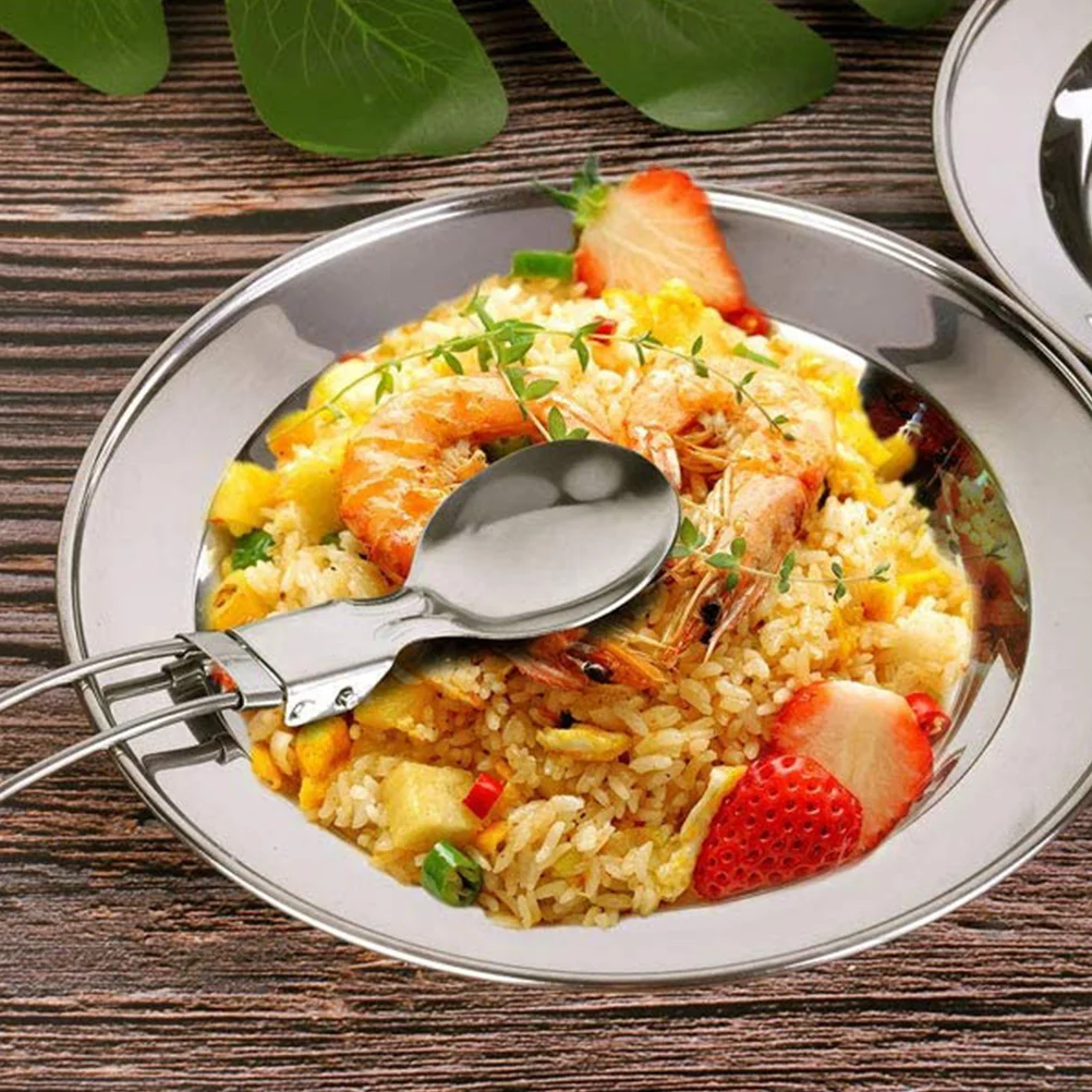 

Camping Cookware Set 2-3 People Portable Outdoor Pot Teapot Dinner Plate Folding Lightweight Non-Stick Backpacking Cooking Set