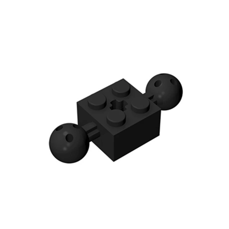 BRICK 2X2, W/2 BALLS, DIA. Ø10,2 Bricks Modified Connector Compatible 17114 Self-Locking Bricks Building Blocks Toys Accessories