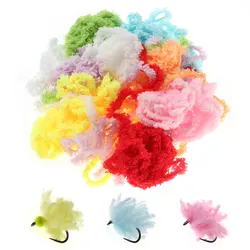 2m/Pack Eggstacy Yarn Fly Tying Material Synthetic Fiber Egg Yarn For Egg Fly Nymphs Streamers Salmon Trout Fishing Lure