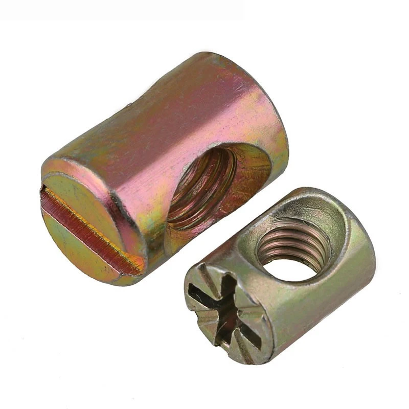 5/10 stücke M4 M5 M6 M8 Barrel Farbe Zink Weibliche Hammer Bolzen Schlitz/Kreuz Dübel Schlitz Armaturen für horizontale Loch Mutter Hammer – Detail 2