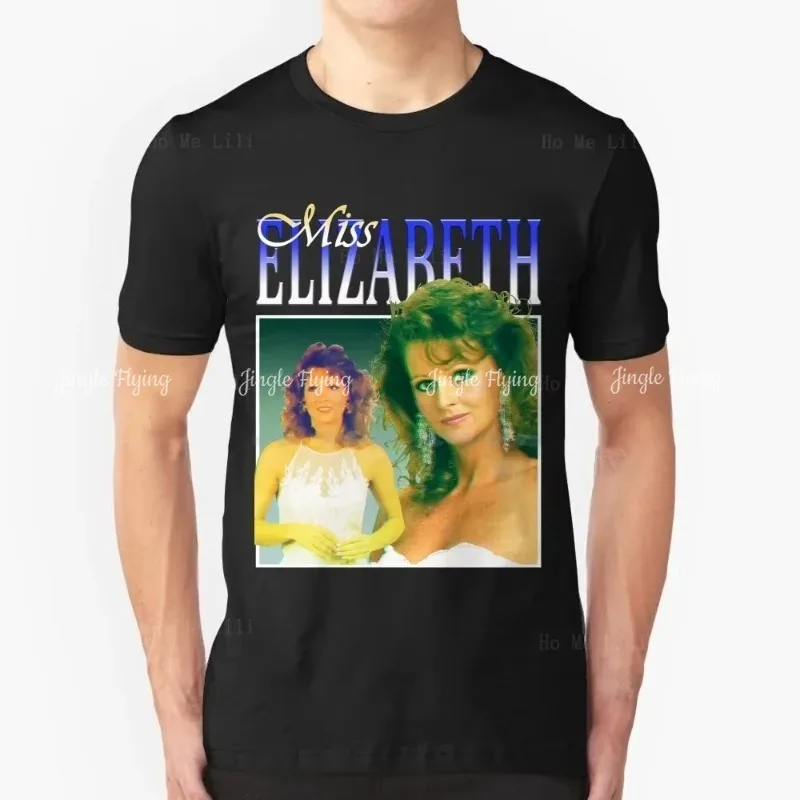 Gerente bootleg camiseta 100% algodão camiseta wwf miss elizabeth macho selvagem 90s 80s pro wrestling shor