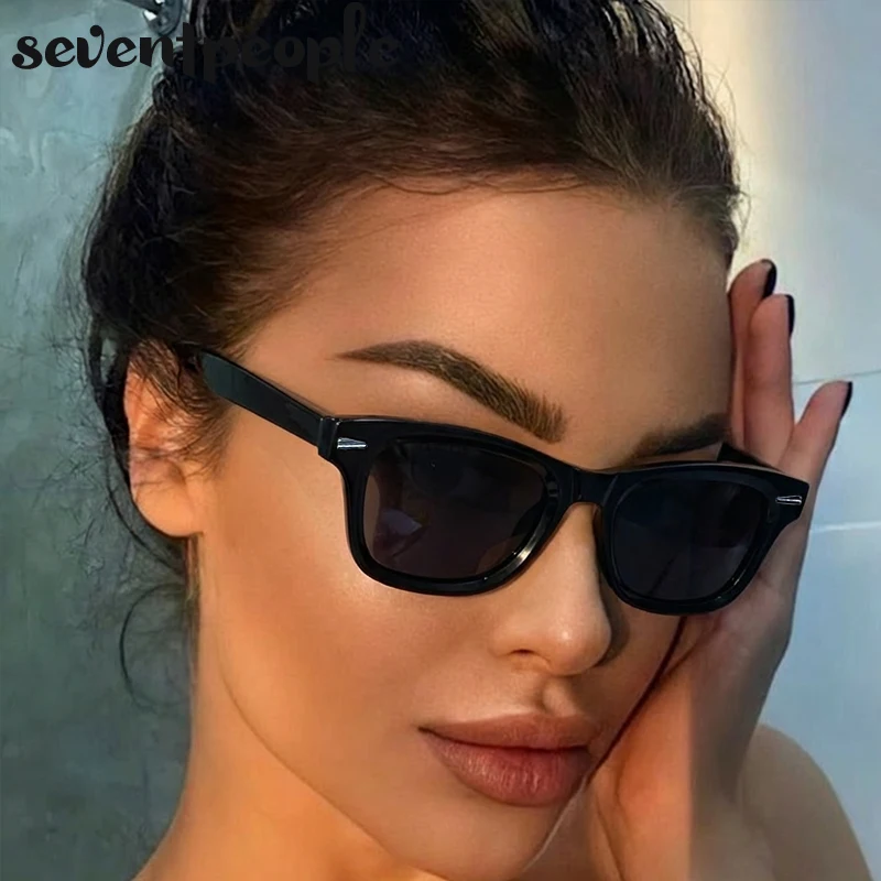 

Fashion Square Punk Sunglasses Women 2026 Luxury Brand Vintage Steampunk Outdoor Change Color Sun Glasses Classic Shades UV400