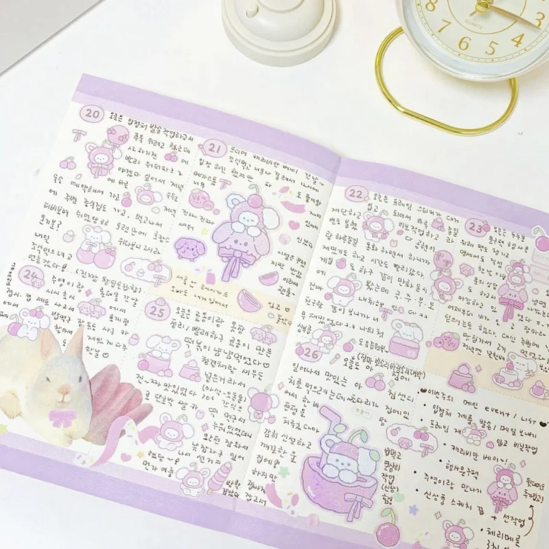 Korean Cute Cartoon Graffiti Style Dog Sticker Hand Account Star Photo Phone Case Planner Diary Scrapbook DIY Decorative Sticker