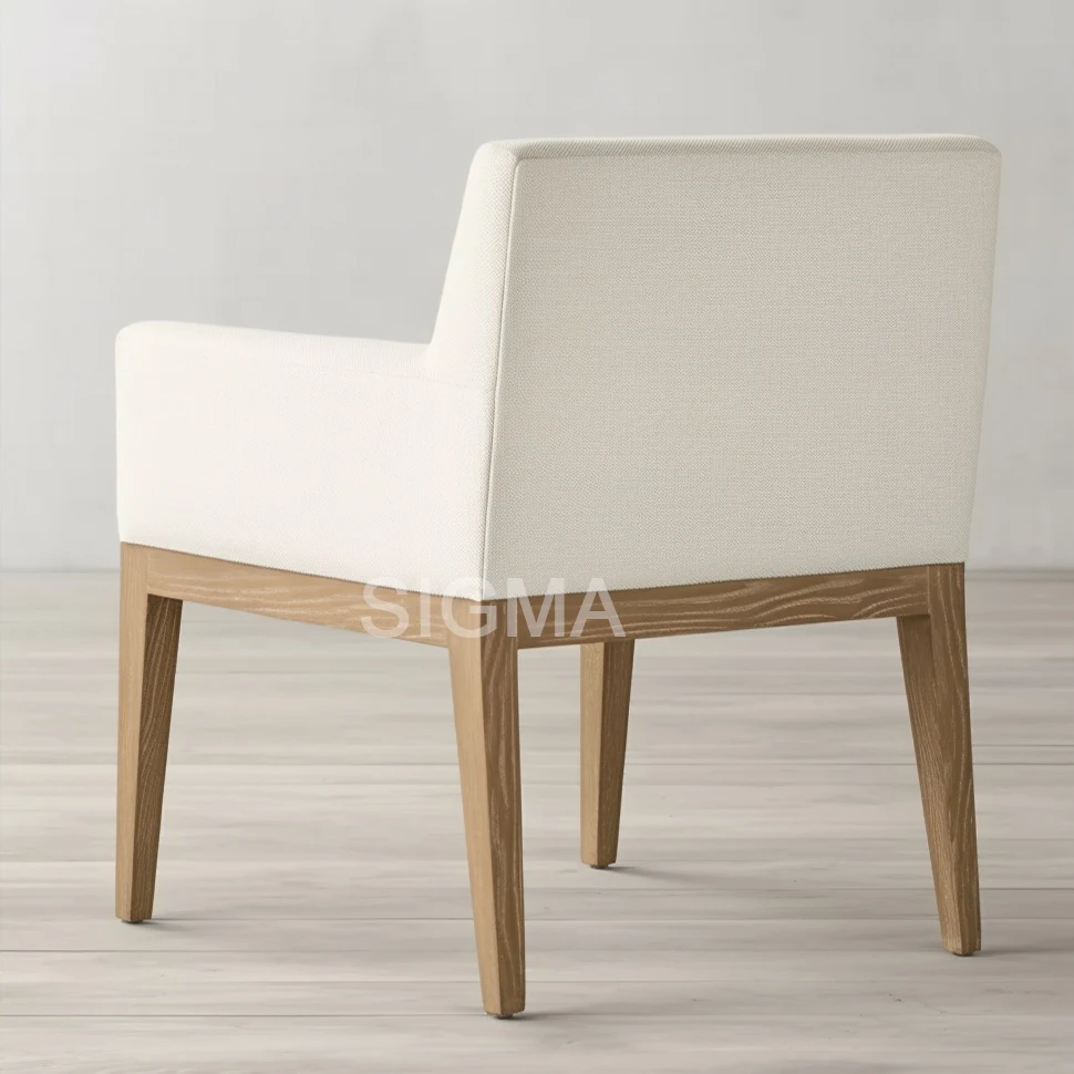 Sigma Modern Wood Dining Room Set Ladder Back Chairs-Eco-Friendly Convertible Space-Saving Durable Comfortable Home Hotel