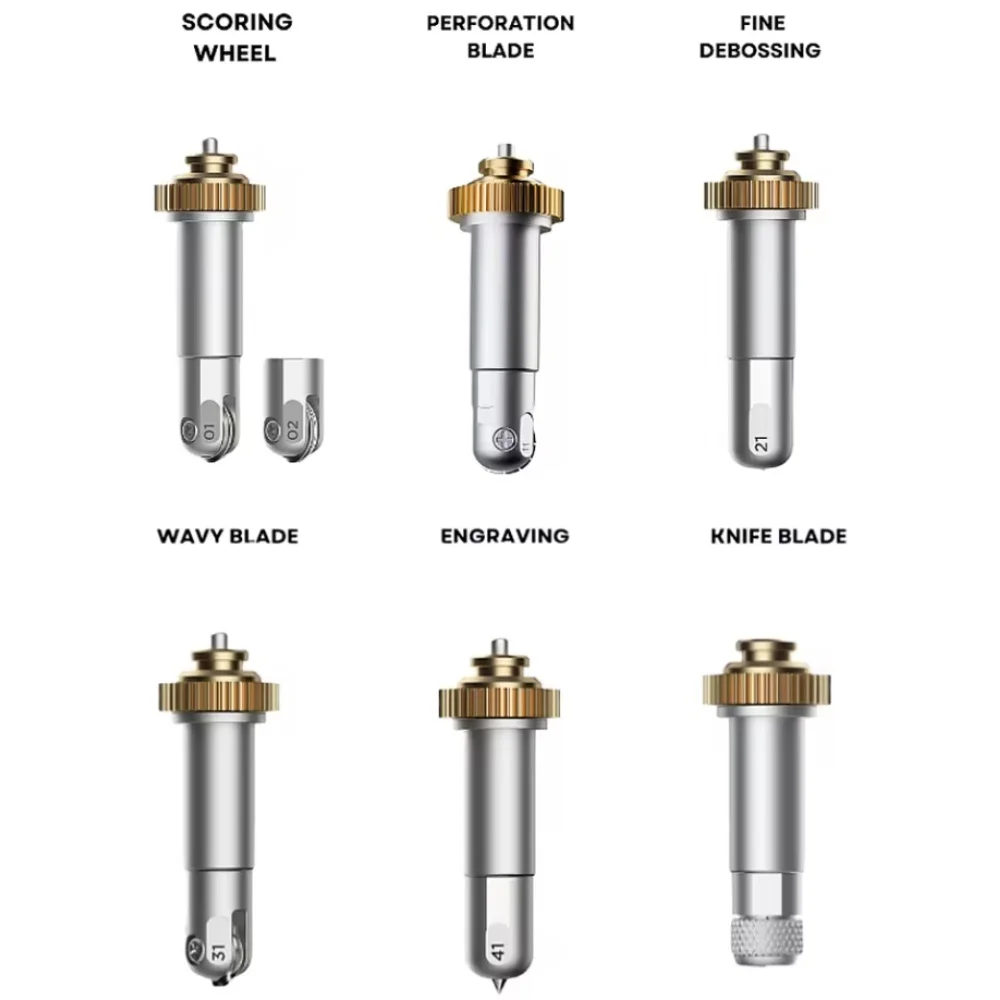 Wavy Blade Set /Engraving Tip set/Fine Debossing Tip Set/Perforation Blade/Knife Blade+Housing for Maker/for Maker 3/4 Machine
