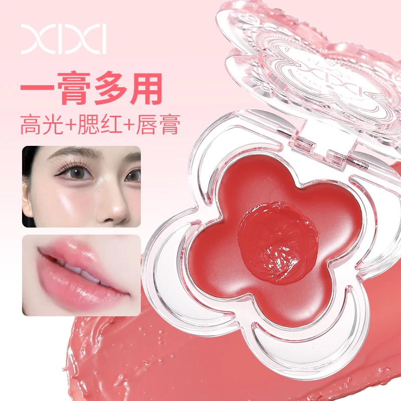 Butterfly Watery Glow Blush Hydrating Cream Vitality Girl Face Makeup Natural Blush Palette Cheek Tint Highlighter For Face