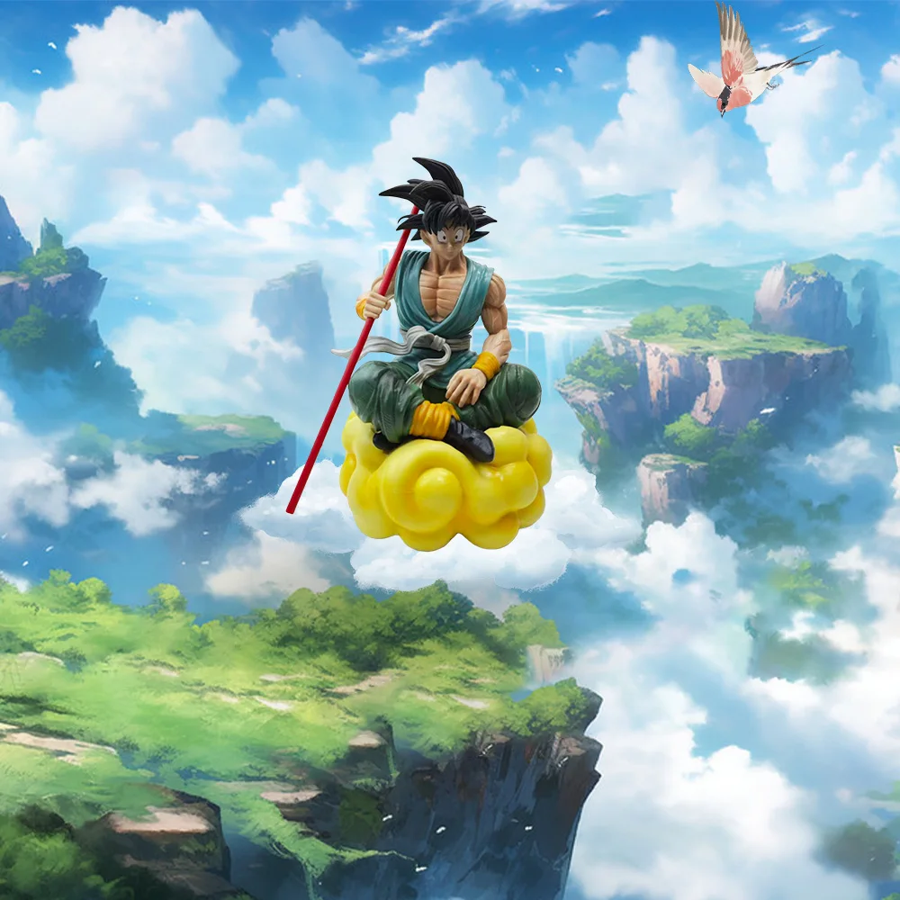 

Anime Dragon Ball Sword Fight Cloud Wukong Image Statue PvC Character Statue Collection Model Toy Christmas Gift