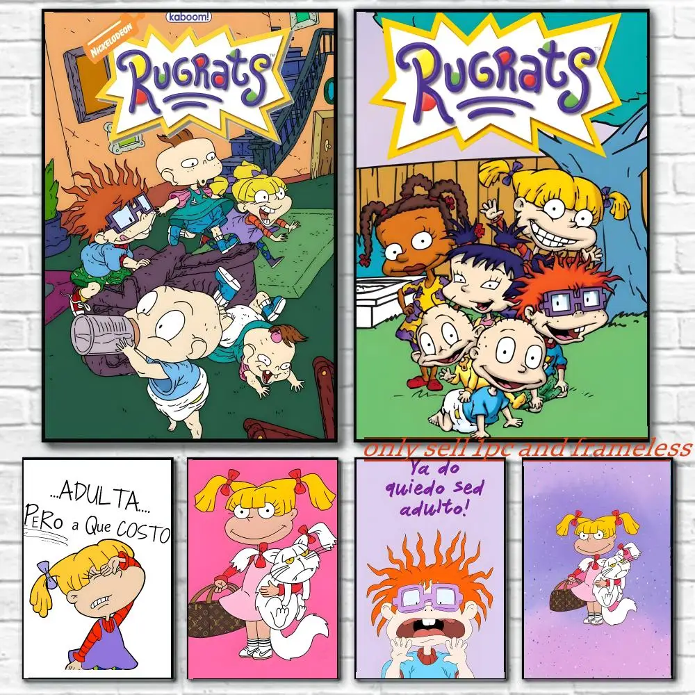 Classic Cartoon Anime R-Rugrats Poster HD Poster Wall Art interior Hallway Home Decoration Holiday Gifts