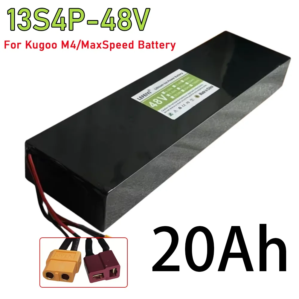 

13S4P 48V For Kugoo M4/M4Pro/MaxSpeed 20000mAh battery pack electric scooter 18650 battery pack built in BMS