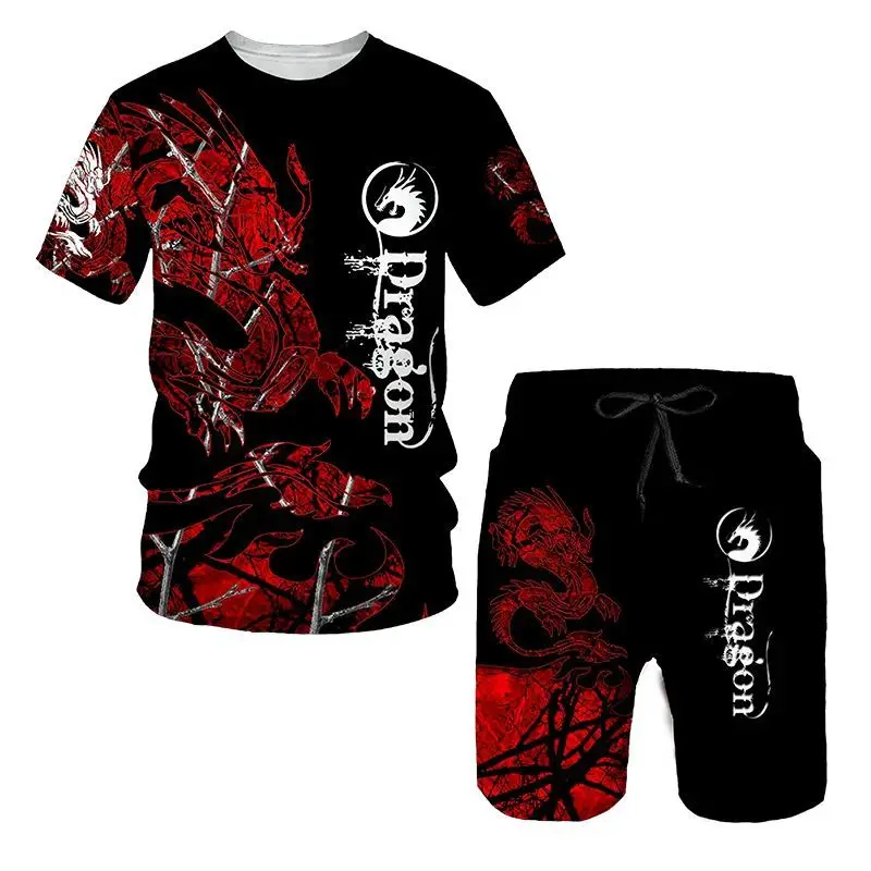 3D Printed T-shirt and Shorts The  Pattern Summer Men's Casual Sports Suit Tracksuit Men Woman Plus Size S-7XL