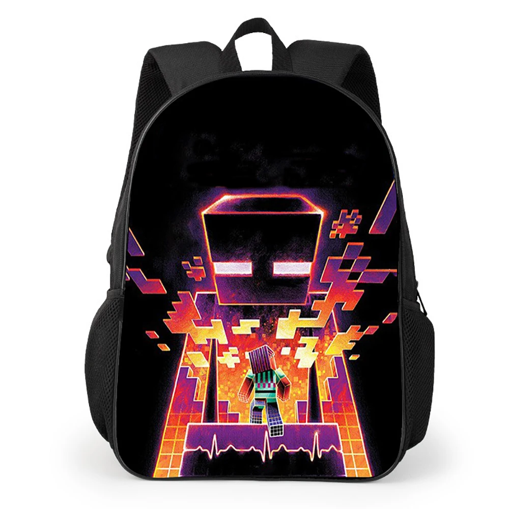 Game Peripherals Children Cartoon Backpacks Classic Character Patterns Large Capacity Lightweight Load Reducing Schoolbag Gifts