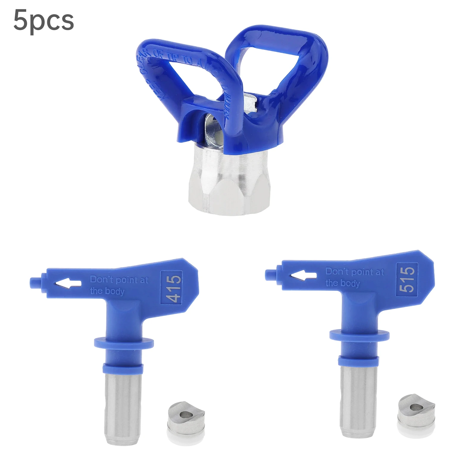 

415 515 Reversible Airless Paint Sprayer Nozzle Tips Set with 2pcs Spray Tip Spacers 1pc Nozzle Seats Spray Guns Nozzles Set
