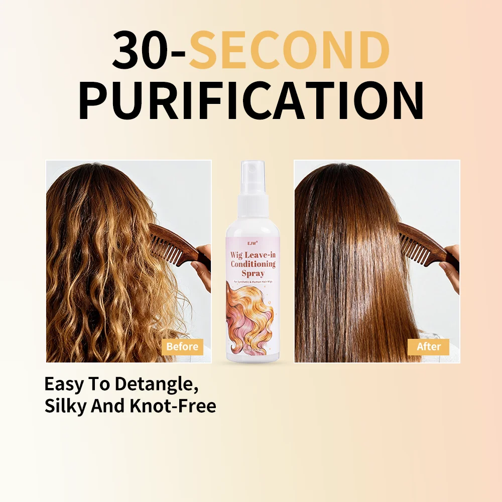 Wig Hair Care Oil Spray, Hydrates & Smooths, Anti-Frizz, Easy Combing, Extends Service Wig Life, 48H Fragrance Lock.