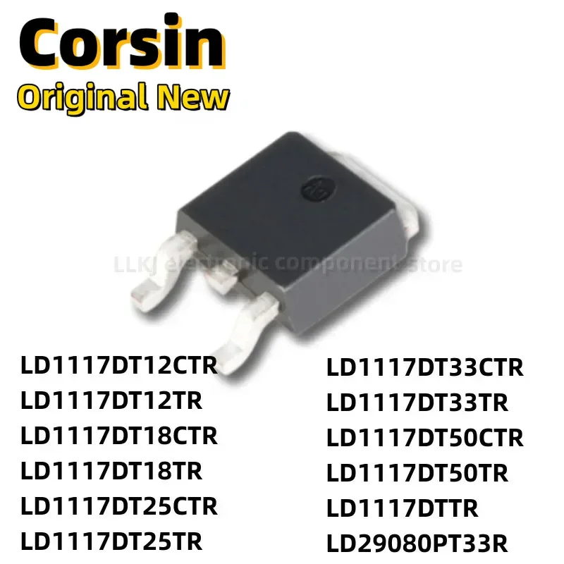 1 unidad LD1117DT12/DT18/DT25/DT33/DT50 DTTR/TR/CTR 29080PT33R TO252 MOS FET TO-252/