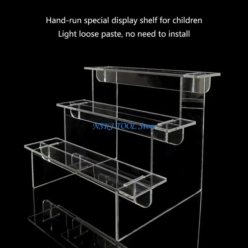 

L8RC Multi Layer Acrylic Rack Display Stand Risers for Nail Polish and Statues Modern and Functional Storage Solution