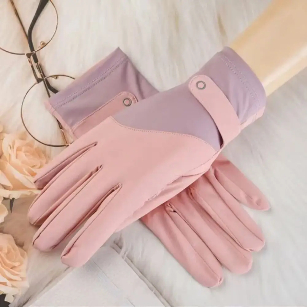 통기성 태양 보호 장갑 장갑 태양 화상 방지 선 스크린 얼음 실크 장갑 안티 uv 우아함 여름 선 스크린 장갑