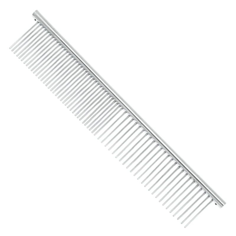 Meisha 19cm Pet Dematting Comb Stainless Steel Pet Grooming Comb for Dogs Cats Removes Loose Undercoat Tangles and Knots D0002A