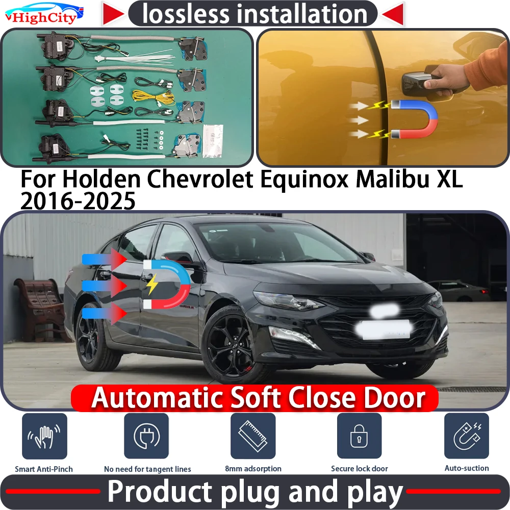 Electric Closing Door Lock Actuator for Holden Chevrolet Equinox Malibu XL 2016-2025 Soft Close Power Latch System Auto Pull