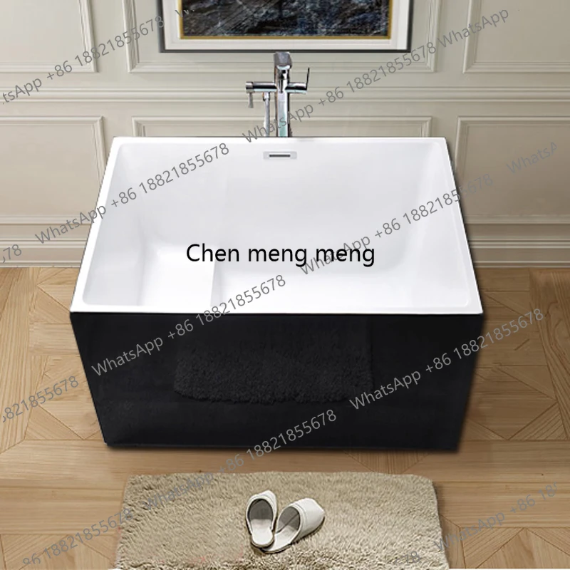 Acrylic seamless independent docking small apartment household bathtub mini bath bathtub