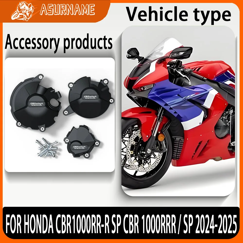 

Motorcycle Engine Protective Cover Guard Protector Fall Protection Cover FOR HONDA CBR1000RR-R SP CBR 1000RRR / SP 2024-2025