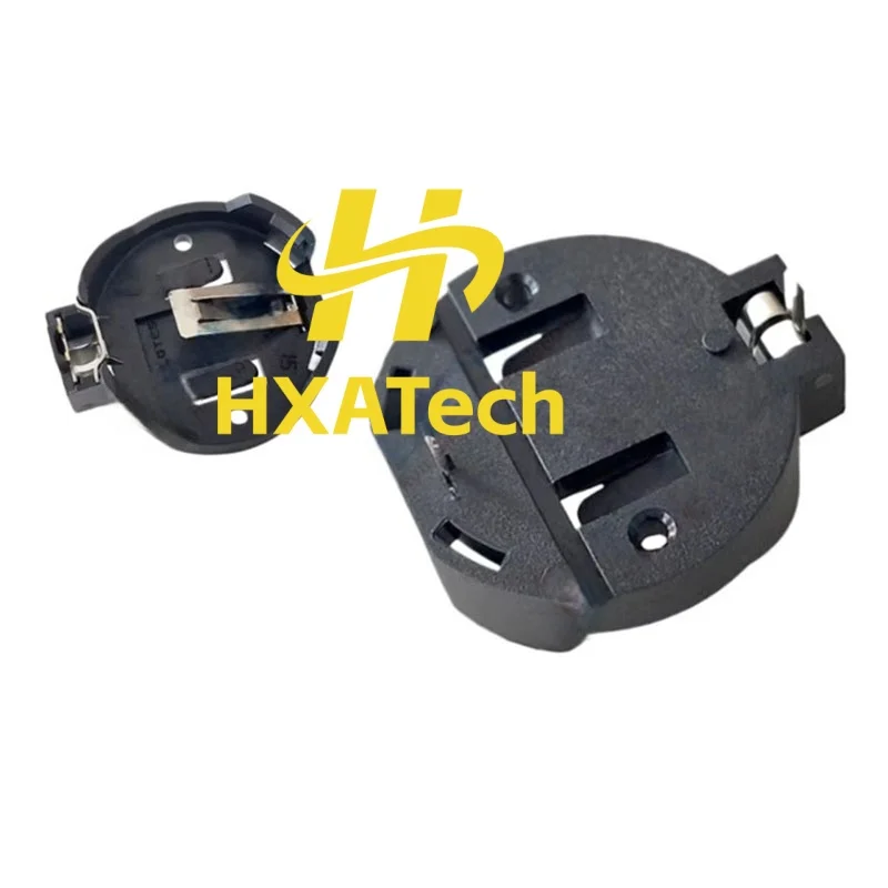 HXATech- Original NEW for LOTES AAA-BAT-029-K02 Button CR2032 battery holder 3V plug-in board universal vertical type 100pcs/lot