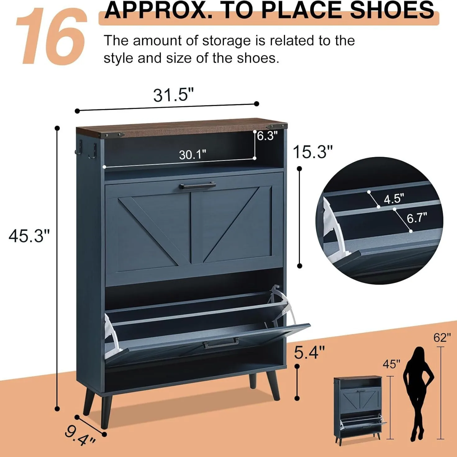 Ultra-thin shoe cabinet home entrance small and narrow storage cabinet integrated against the wall 2025 new tipping bucket corri