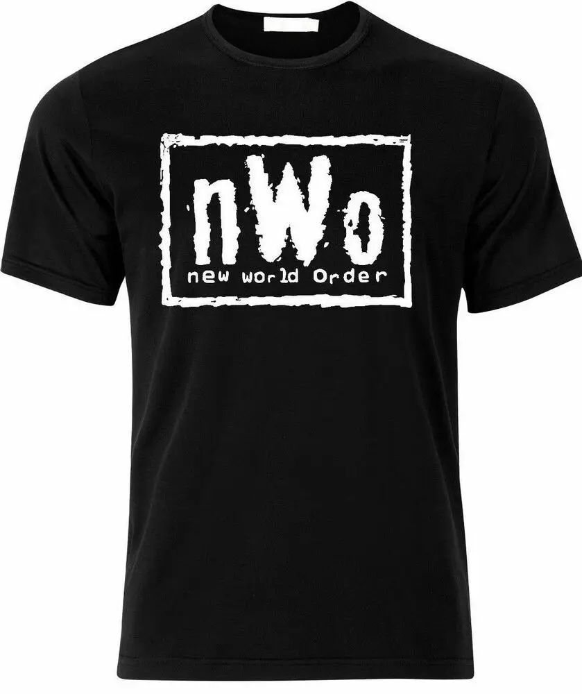 

2025 Fashion Tees Men New World Order NWo Logo T Shirt Casual Oversized Breathable T-shirt Graphic Youth Cloth Streetwear S-3XL