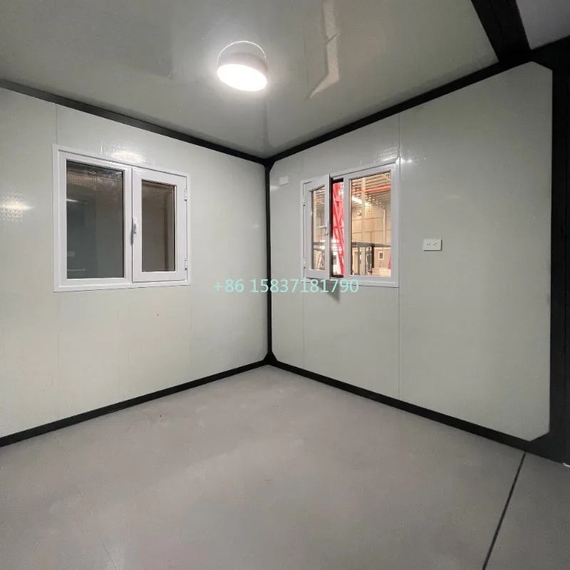 Double Wing Folding Container House Foldable Tiny Home Container Reinforced Steel Frame Dual-Wing System Fold Out Room for Spain