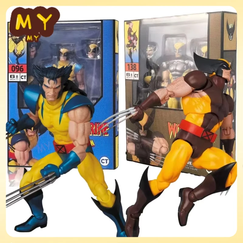 CT Toys Mafex 138 Wolverine Figure Mafex 096 Brown Comic X-Men Action Figure Shf Anime Figurine Ko Model Collection Toy Gifts