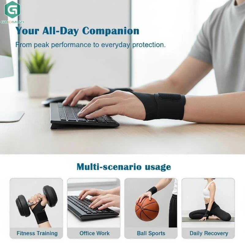 Nylon Professional Sports Wrist Guard Band Brace Support Carpal Effective Prevention Of Wrist Inju Sports Wristband Lightweight