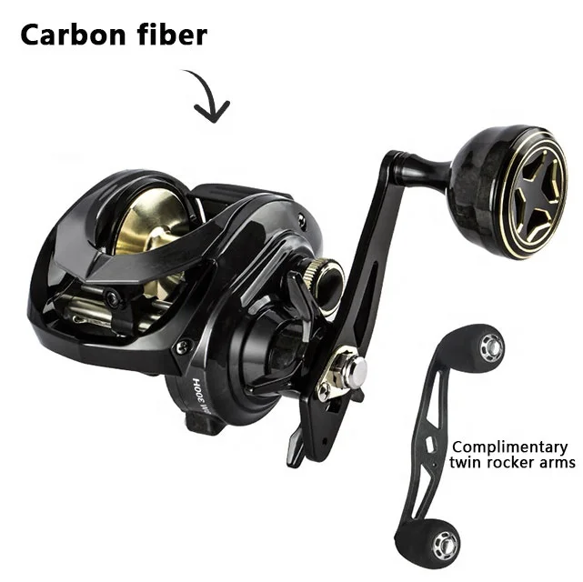 Factory High Quality Baitcasting Reel Saltwater Carbon Fiber Lightweight  Fishing Reels Bait Casting Reel