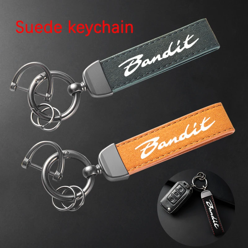 

Высококачественный кожаный замшевый брелок для ключей мотоцикла для SUZUKI Bandit 400 600 650 1200 1250 1250S 1050XT аксессуары