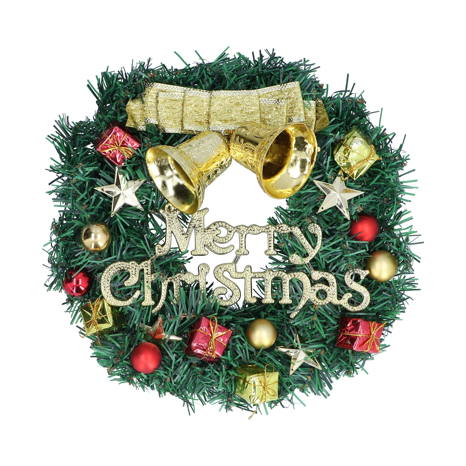 Kerstversiering voor binnen en buiten, kerstkrans voor buiten, verlichte kerstkrans voor feestelijke kerstdecoraties.