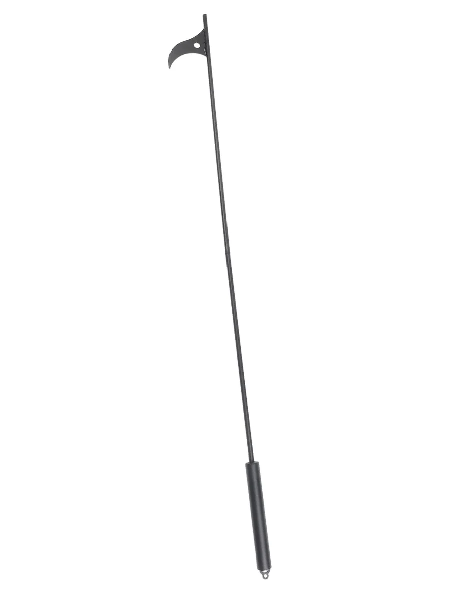 Fire and fireplace wrought iron tongs designed for safe and secure log handling with long heat resistant handles