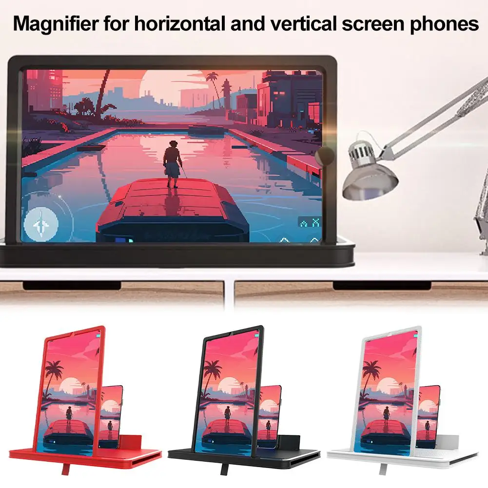 10/12/14 Inch Mobile Phone Amplifier HD Screen Magnifying Glass Anti Blue Light And Eye Protection Multi Functional Amplifier