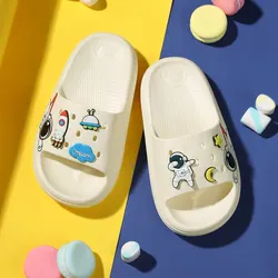 2023 Baasploa Kids Slippers Summer Beach Shoes For Boys Girls Fashion Cartoon Home Slippers Antiskid