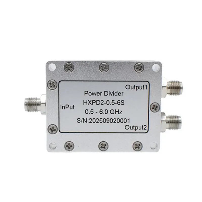 

AS95-One To Two RF Microstrip Power Divider 0.5-6Ghz SMA 2.4G/5.8G Two-Way Power Splitter Combiner