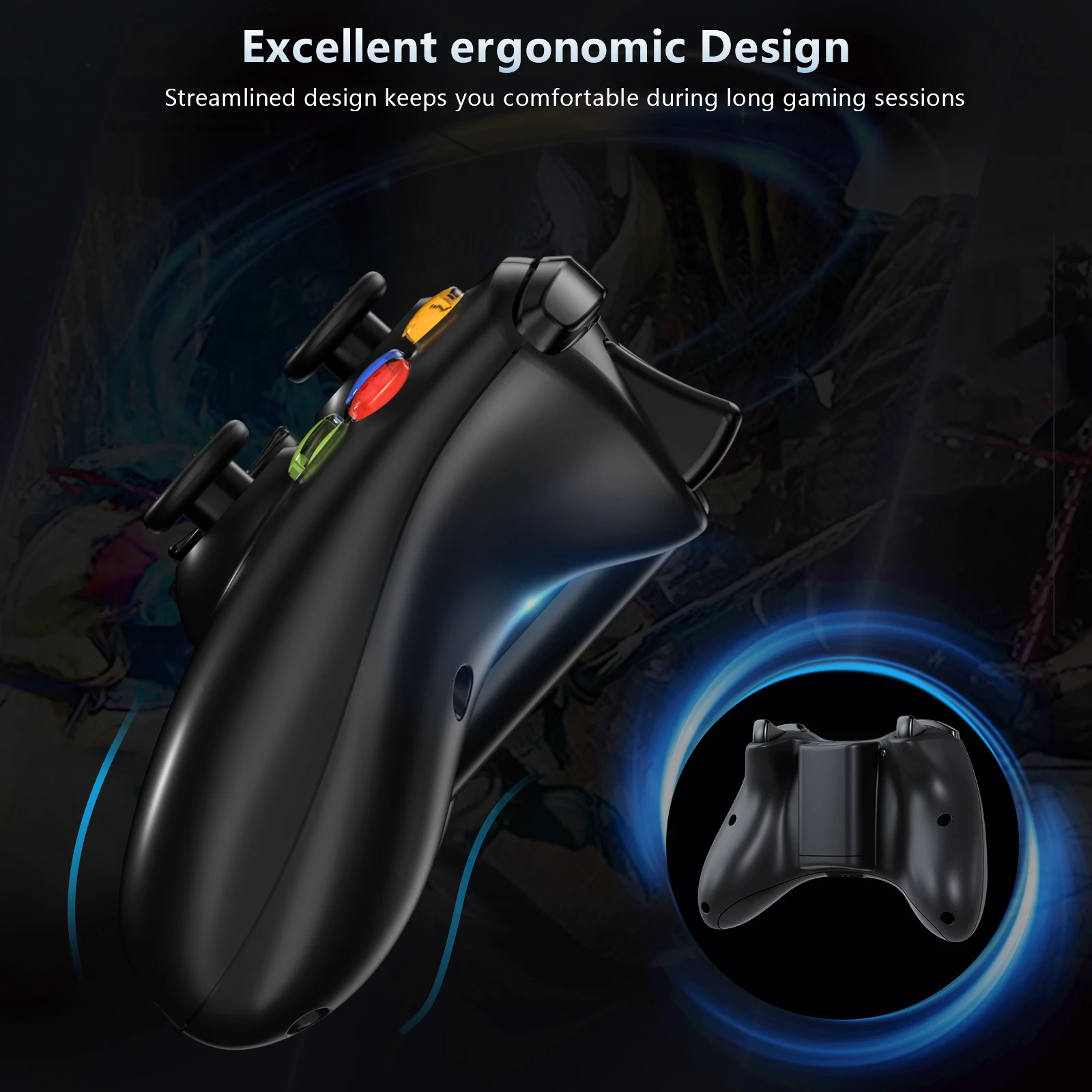 Powtree 2.4G Wireless Controller 360 for Xbox series Joypad with high quality for PC Windows 7 8 10 360 series controle gamepad