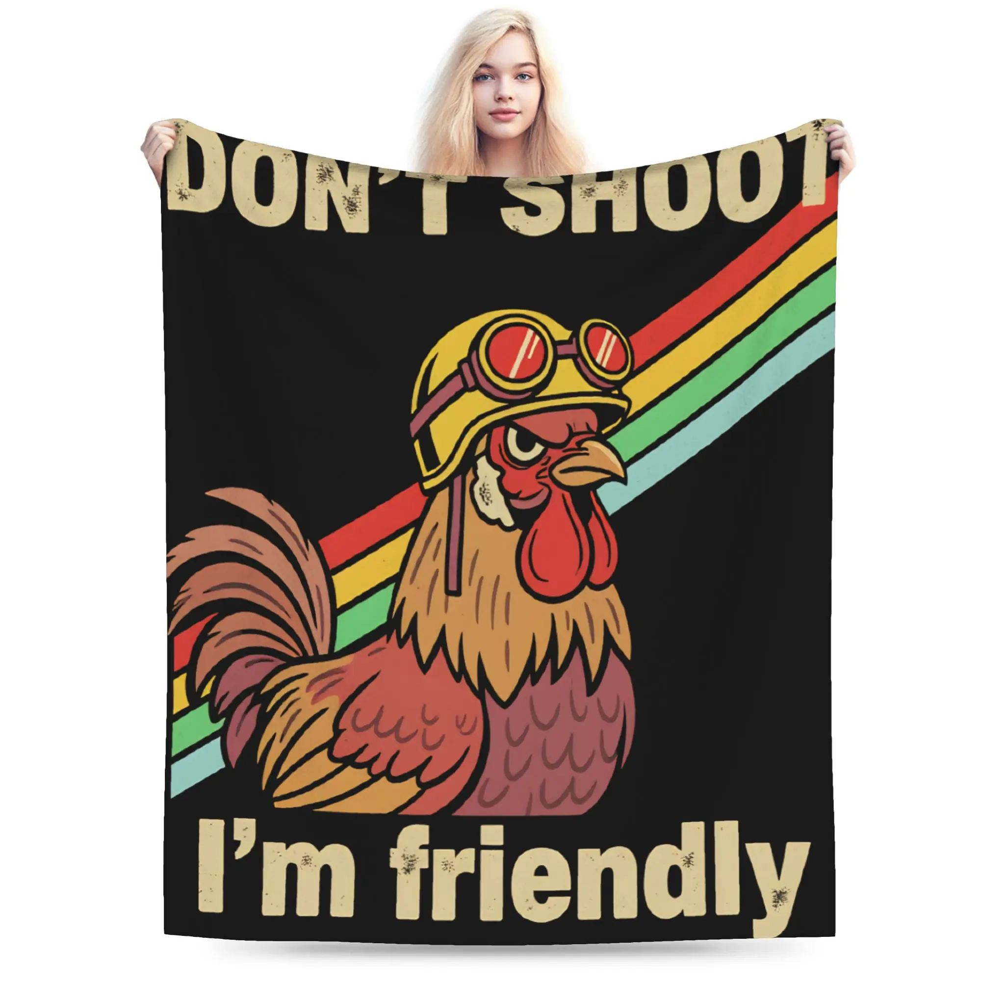 Don't Shoot Blanket Cozy Arcs Raiders Bedding Throws Winter Adults Bedroom Travel Office Bedspread
