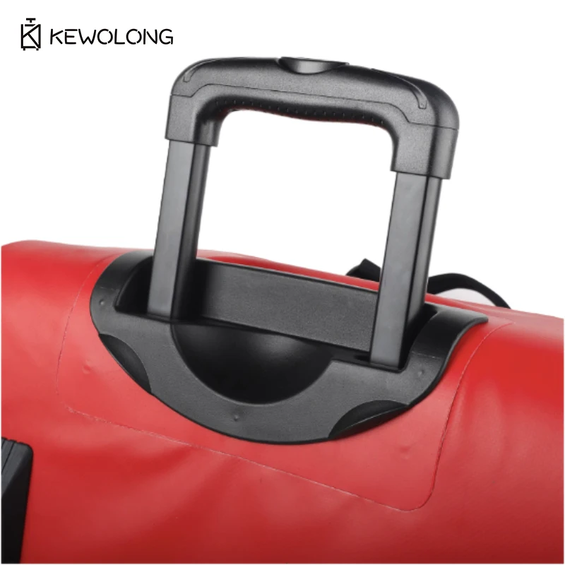 Borsone grande con rotelle impermeabile in PVC da 90 litri per viaggi, campeggio, borsa da traino per salvataggio all'aperto e di emergenza