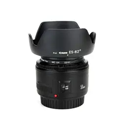 ES-62 II Camera Lens Hood for Canon lens EF 50mm F/1.8 II ES 62II FOR EOS 500d 550d 600d 650d 700d 100d