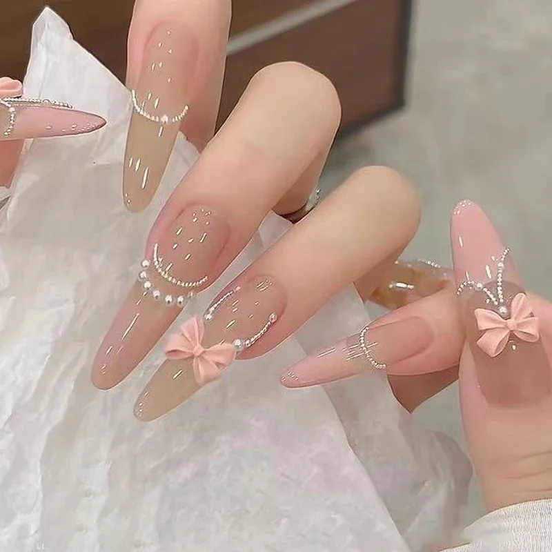 100 قطعة مزيج كريم نمط Bowknot مسمار السحر ثلاثية الأبعاد أورورا القوس شقة الظهر الأحجار الكريمة أجزاء مسمار الفن مانيكير الزينة