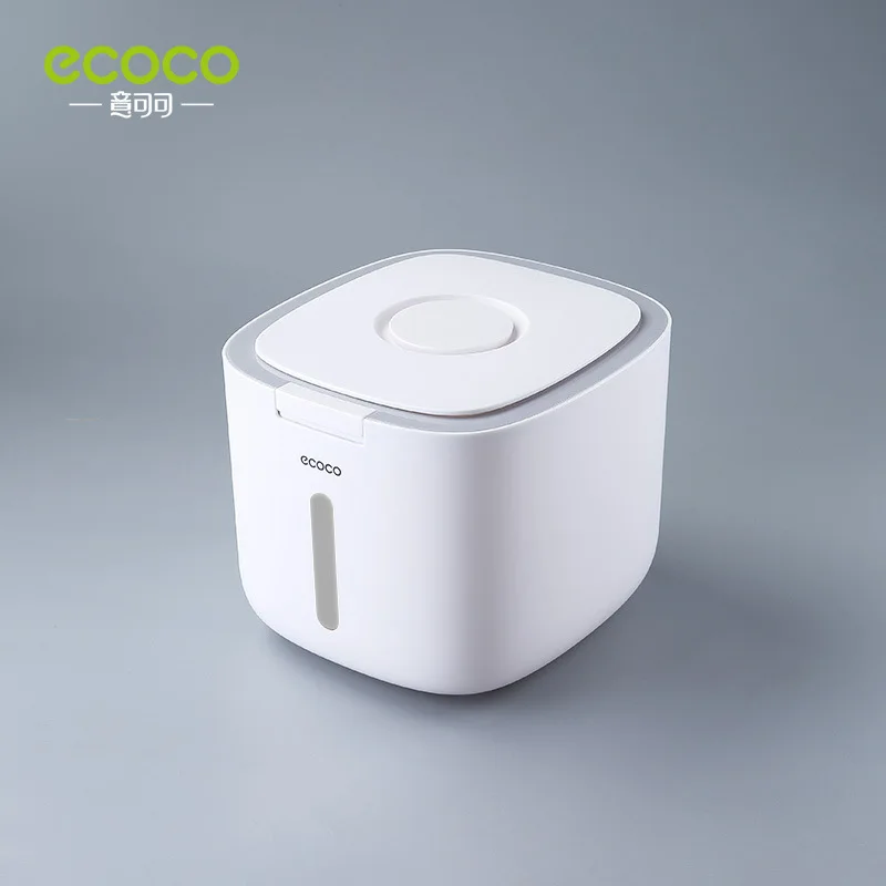 ECOCO 5/10KG Kitchen Nano Bucket Insect-proof Moisture-proof Sealed Rice Bucket Grain Pet Food Storage Container Rice Box